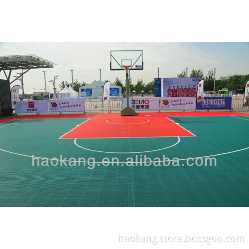 outdoor use,multi-functional,pp interlocking tiles for basketball/tennis/football